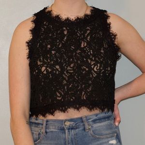 Lace Crop Tank Top